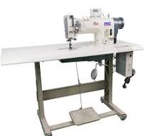 Máquina de coser con bolsillo trasero para jeans, barra de aguja dividida