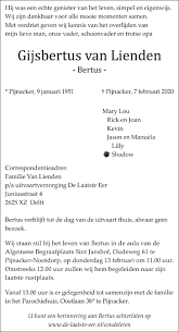 To jan jerphaas van lienden op lienden (gld). Bertus Van Lienden Overleden Telstar Online Actueel Nieuws Uit Pijnacker Nootdorp
