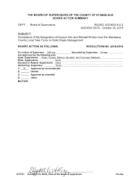 Board of Supervisors October 30, 2018