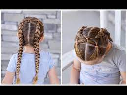 Front Split Elastics Into Double Dutch Braids Youtube Easy Braids Dutch Braid Braided Hairstyles