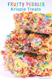 Fruity Pebbles Krispies Treats Recipe Fruity Pebbles Treats Crispy Treats Recipe Rice Crispy Treats Recipe