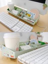 Diy Paper Stationery Makeup Comestics Pen Desk Organizer Storage Box Long Desk Organization Diy Diy Stationery Desk Organization
