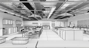 commercial kitchen 3d model