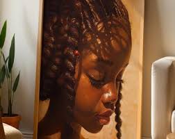 Melanin Flower Child Art Print by Elisa Bell (UNFRAMED)