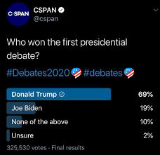 Cspan First Debate Poll Results Pamlico County Republican Party