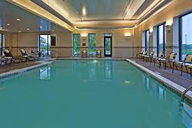 Need A Break Take A Dip In Our Indoor Swimming Pool Available At Most Hyatt Place Locations Pool Exercise Hotel H Indoor Swimming Pools Modern Hotel Pool