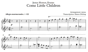 Myuu Come Little Children Piano Sheet Music