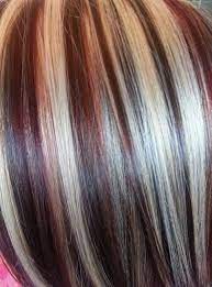 Different Color Highlights Hair Styles Red Hair With Blonde Highlights Red To Blonde