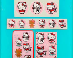 Hello Kitty Christmas Stickers, Matte