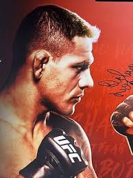UFC Rafael 'RDA" Dos Anjos VS Eddie Alvarez Signed Event Poster SBC FREE  Program