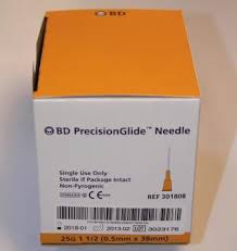 Bd Precision Glide Needles 19g X 38mm Box 100