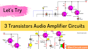 Intrinsic correction™ tuning and loudspeaker management. Let S Try The 3 Transistors Audio Amplifier Circuits Mono Eleccircuit Com
