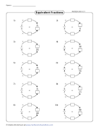 equivalent fraction worksheets