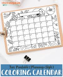 Thanks to the large text size, any of the following templates can be used as a wall calendar for 2021. Free Printable Coloring Calendar Coloring Calendar Calendar Printables Printable Coloring