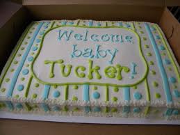 Dots Lines Baby Shower Cake C C Candies