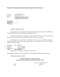 Untuk lebih memudahkan anda mengenai jenis proposal ini, berikut akan diulas mengenai contoh proposal bantuan dana yang bisa dijadikan sebagai rujukan. Doc Proposal Permohonan Bantuan Dana Pengadaan Sound System Nomor 001 Pbd Ak Xi 12 Lampiran 3 Tiga Lembar Hal Permohonan Bantuan Dana Pengadaan Sound System Otonx Oi Academia Edu
