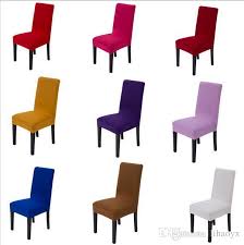Spandex stretch chair covers elastic floral printing washable chair. 20 Solid Colors Polyester Spandex Dining Chair Covers For Wedding Party Chair Cover Brown Dining Chair Seat Covers C175 From Lihaoyx 2 39 Dhgate Com