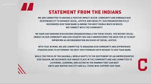 The cleveland indians have joined the wave of organizations attempting to purge controversy from their name. Social Media Reacts To Cleveland Indians Discussing Change Of Nickname Fans Suggest Possible Replacements Wkyc Com