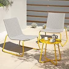 Ventura 3 Piece Bistro Grey And Yellow Home Garden George At Asda Home Decor Accessories Yellow Living Room Garden Furniture