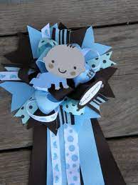 Pin By Wun Ling Ip On Diy Ideas Baby Shower Ribbon Baby Shower Souvenirs Baby Shower Corsage