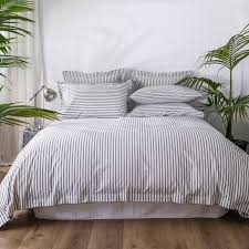 Ultrasonic quilting machine for bedding cover mattress fabric cover leather used. Organic Ticking Stripe Duvet Cover Set Superking Wallace Cotton Wolf Badger