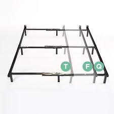 It's constructed from steel, with the metal frame covered in grey upholstery that makes this frame look contemporary. Amazon Com Zinus Michelle Compack Adjustable Steel Bed Frame For Box Spring And Mattress Set Fits Twin To Queen Sizes Furniture Decor