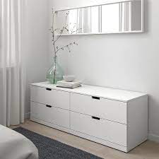 Créez la chambre à coucher dont vous rêvez sans vous ruiner. Nordli Chest Of 4 Drawers White 160x54 Cm Ikea Commode 4 Tiroirs Commode 8 Tiroirs Solutions De Rangement