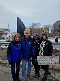 FOX 17 crew greeted by fans at Grand Rapids Santa Parade, tree lighting
