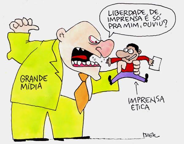 Resultado de imagem para imprensa charges"