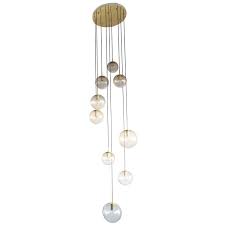 Huge Glass Cascade Drop Light Lamp From A Unique Collection Of Antique And Modern Chandeliers And Pe Chandeliers And Pendants Drop Lights Brass Pendant Lamp