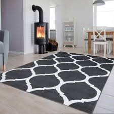 Amazon De Tapiso Luxury Teppich Kurzflor Modern Marokkanisch Geometrisch Kleeblatt Gitter Muster In 2020 Geometrisch Wohnzimmer Weiss Wohnzimmer