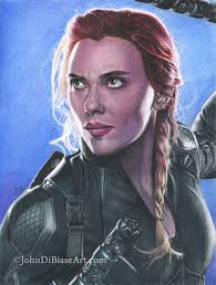 This post contains hair spoilers for avengers: Print Of Natasha In Avengers Endgame John Dibiase Art Paintings Prints Entertainment Movies Disney Movies Artpal
