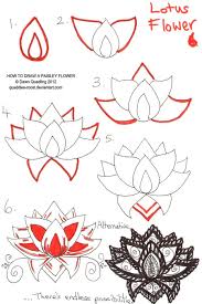 How To Draw Paisley Flower 06 Zentangle Patterns Flower Drawing Doodle Art Lotus flower root in japanese: how to draw paisley flower 06