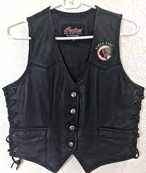 Women S Indian Motorcycle Vest Black Leather Laced Sides Size S Ar0497 Indian Womens Vest Cute Clothes For Women Leather And Lace