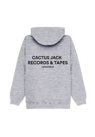 Cactus jack records & tapes, cactus jack (label). Cactus Jack Sweat Capuche Gris Records And Tapes Travis Scott