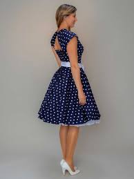 Petticoat Kleid Outfit Josy Nacht Blau Weiss In 2020 Cute Dresses Cute Fashion Petticoat Dress