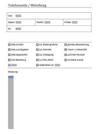 Gerade In Der Geschaftswelt Tun Sie Gut Daran Auch Telefonische Besprechungen Und Abmachungen Kurz Und Pragnant Als Telefonnotiz Bzw Notiz Vorlagen Telefon