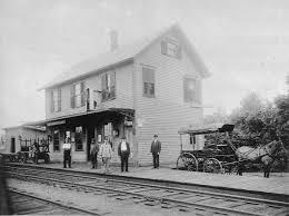 Here Is A Very Nice View Of The Centreville Railroad Depot Train Station Circa Early1900 S Located Behind The West Warw Rhode Island Train Tracks Nice View