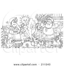 All information about the enormous turnip coloring pages. Royalty Free Rf Clipart Illustration Of A Coloring Page Outline Of A Happy Family By A Giant Turnip By Alex Bannykh 211343