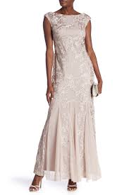 Onyx Nite Embroidered Lace Gown Nordstrom Rack Lace Gown Dresses Silver Ball Dresses