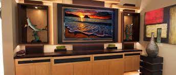 The material for your tv stand or home media center should mimic or contrast the other pieces of furniture in your living room. 2019 Living Room Trends For Custom Entertainment Centers