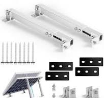 Set 2 suporturi panou solar, DEWIN, aluminiu, ajustabil 15-30 grade