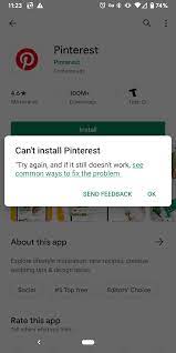 There was a time when apps applied only to mobile devices. Why Does Pinterest Keep Getting An Error Message While Trying To Download Google Play Community