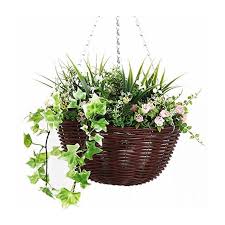 Buy the best and latest artificial hanging baskets flowers on banggood.com offer the quality 641 руб. Outdoor Artificial Decorative Flower Garden Hanging Basket In Pink White 30cm From Smart Garden