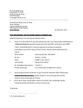 Surat ini digunakan ketika si pembuat ingin menjelaskan atau menegaskan sesuatu hal yang ada di dalam dirinya kepada pihak penerima. Surat Kebenaran Bawa Kenderaan