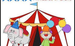 Free Circus Themed Printables And Crafts Homeschool Giveaways Circus Theme Preschool Circus Theme Classroom Circus Activities