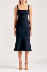 Crepe Knit Bralette Dress Scanlan Theodore Us Bralette Dress Little Black Dress Clothes
