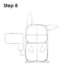 Draw this shape on the right side of the paper to make room for pikachu's tail. Draw Pikachu Step 8 Pikachu Drawing Pikachu Draw