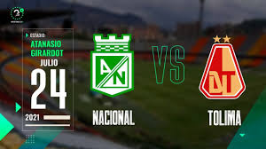Totally, deportes tolima and atletico nacional medellin fought for 24 times before. 1o1r Awyza3tpm