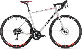 2019 cube attain pro disc road bike in white